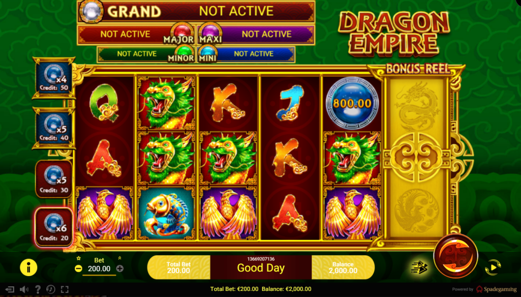 spadegaming dragon empire slot